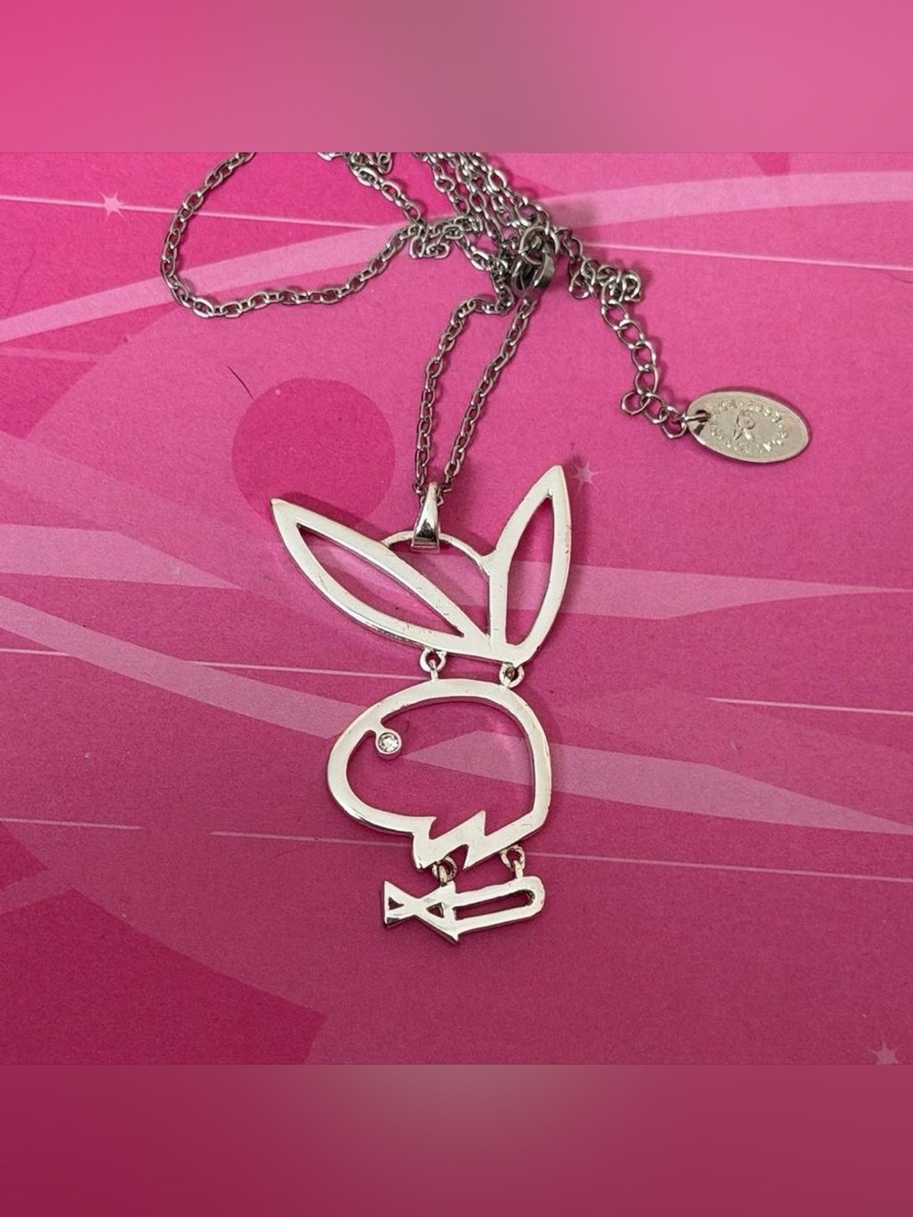 Playboy Y2K bunny necklace - Picture 4 of 6